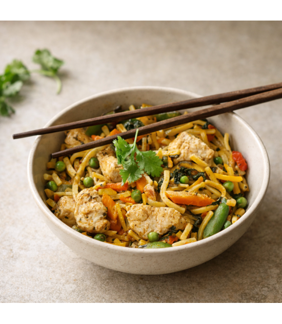 Poêlée thaï au poulet