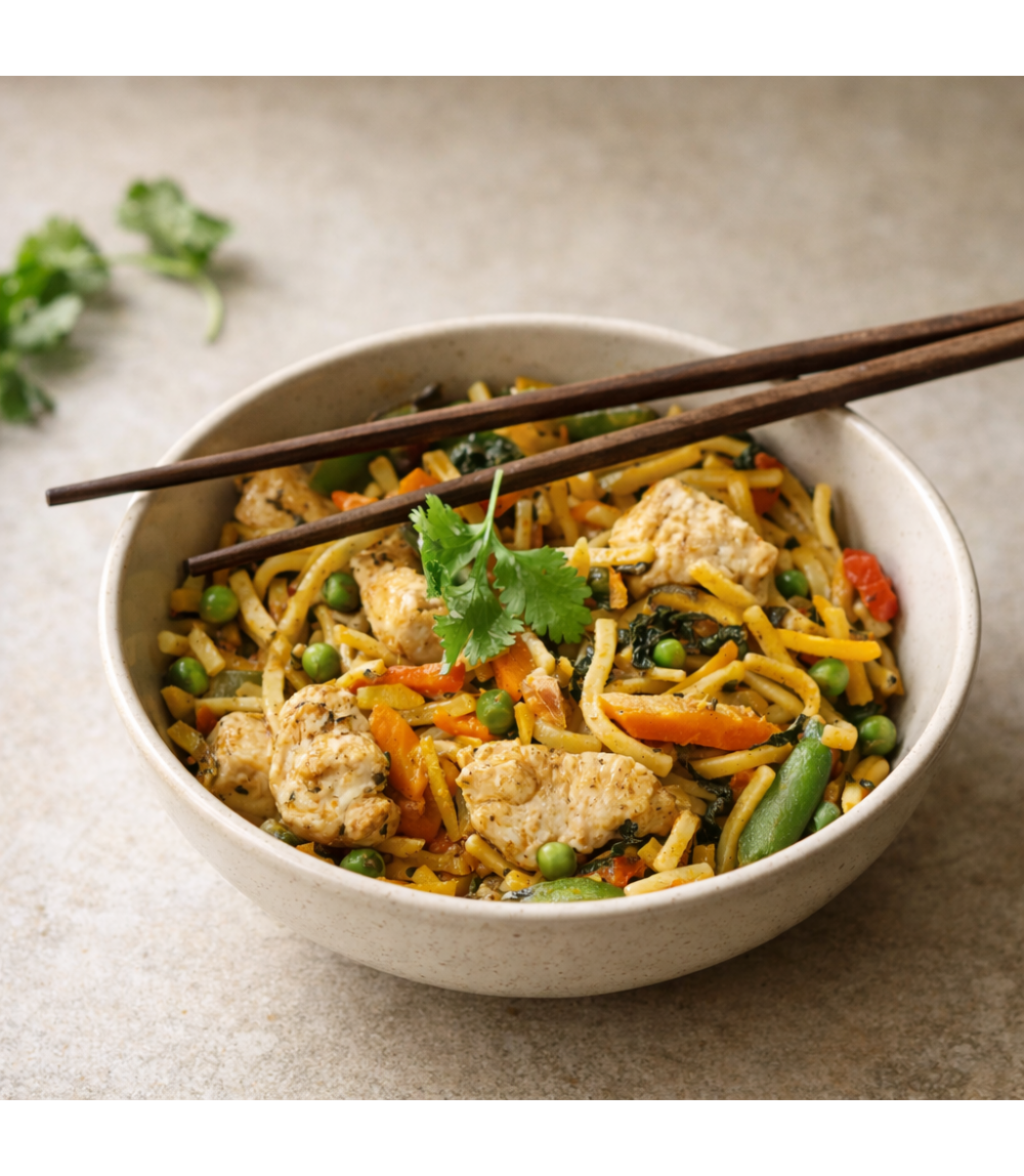 Poêlée thaï au poulet