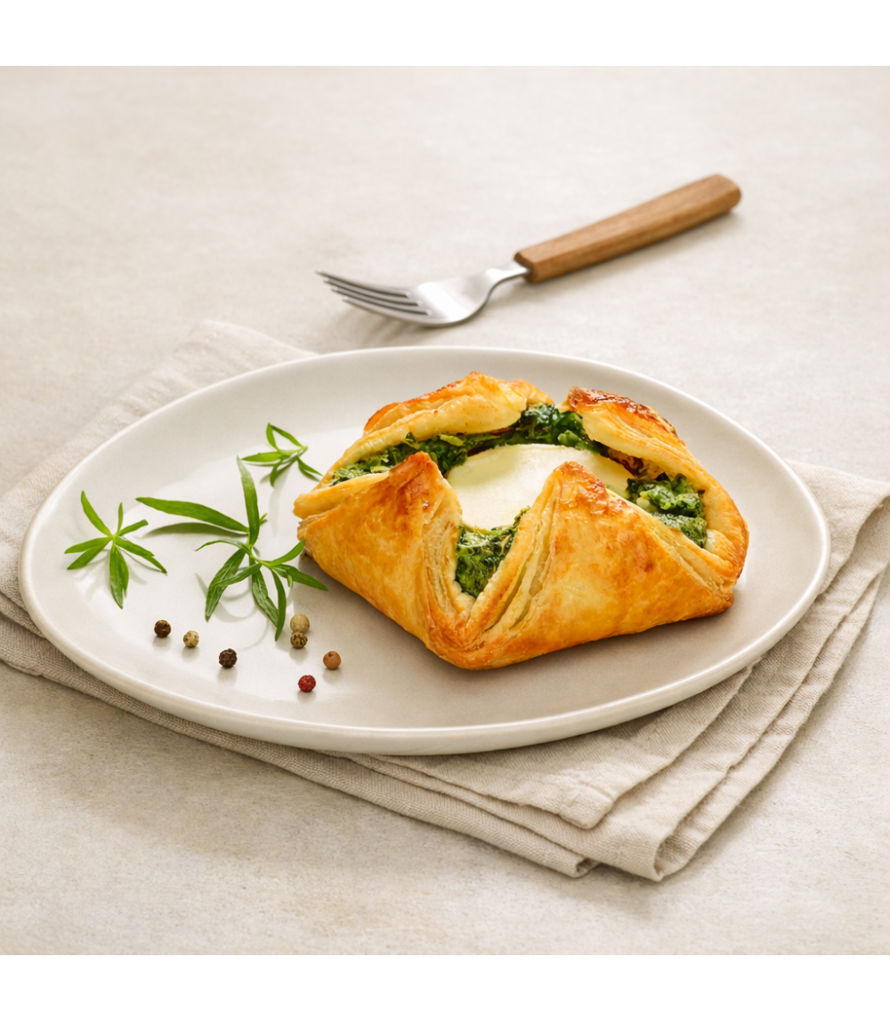 4 Feuilletés chèvre épinards