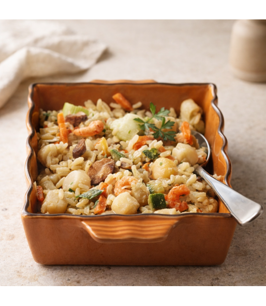 Poêlée riz Saint-Jacques