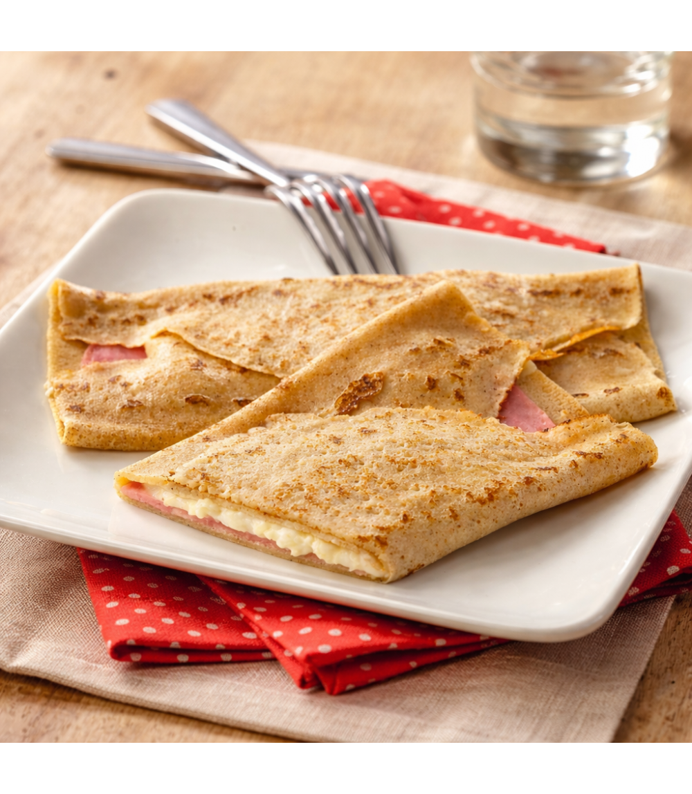 6 Galettes complètes jambon fromage champignons