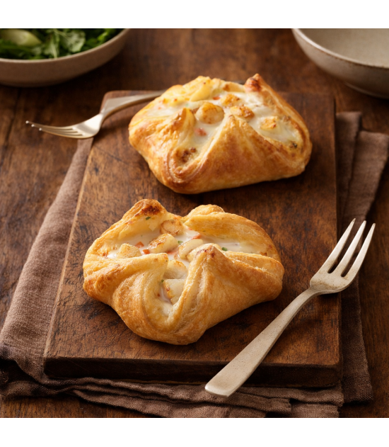 4 Feuilletés Saint-Jacques et légumes