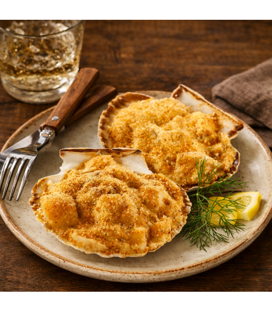 6 Coquilles Saint-Jacques à la bretonne