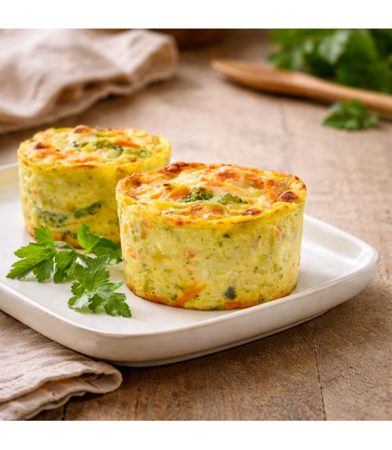 6 Minis gratin aux légumes