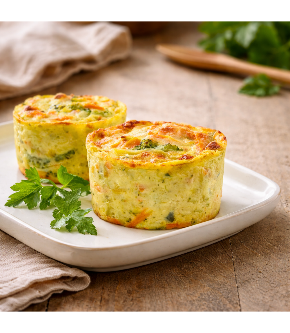 6 Minis gratin aux légumes