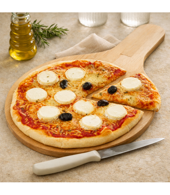 Pizza bûche de chèvre