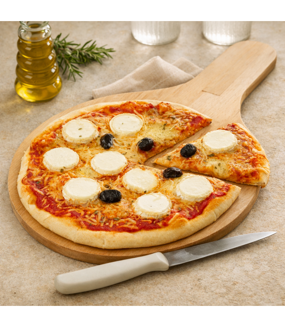 Pizza bûche de chèvre