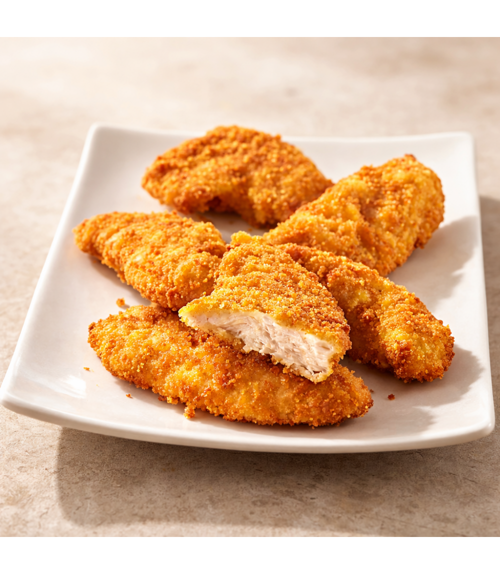 Aiguillettes de poulet panées