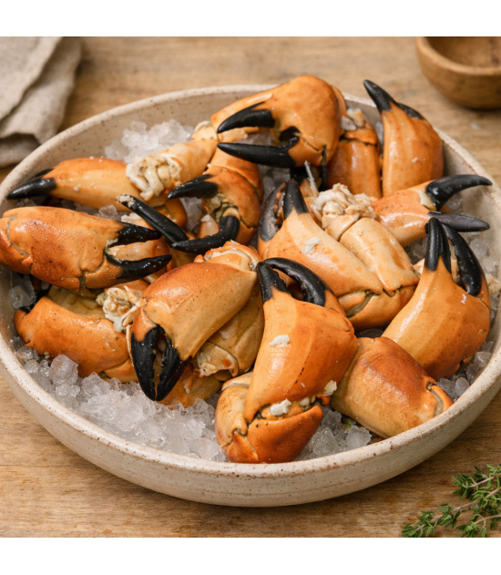 Pinces de tourteaux cuites