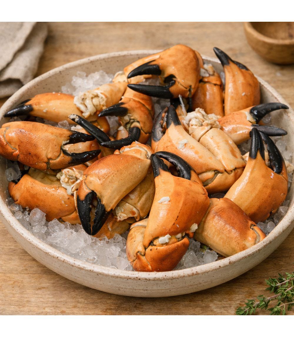 Pinces de tourteaux cuites