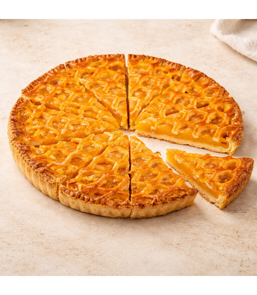 Tarte grillée aux abricots