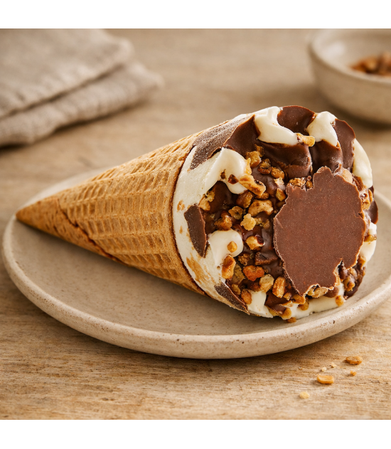 8 cornets artisanaux vanille