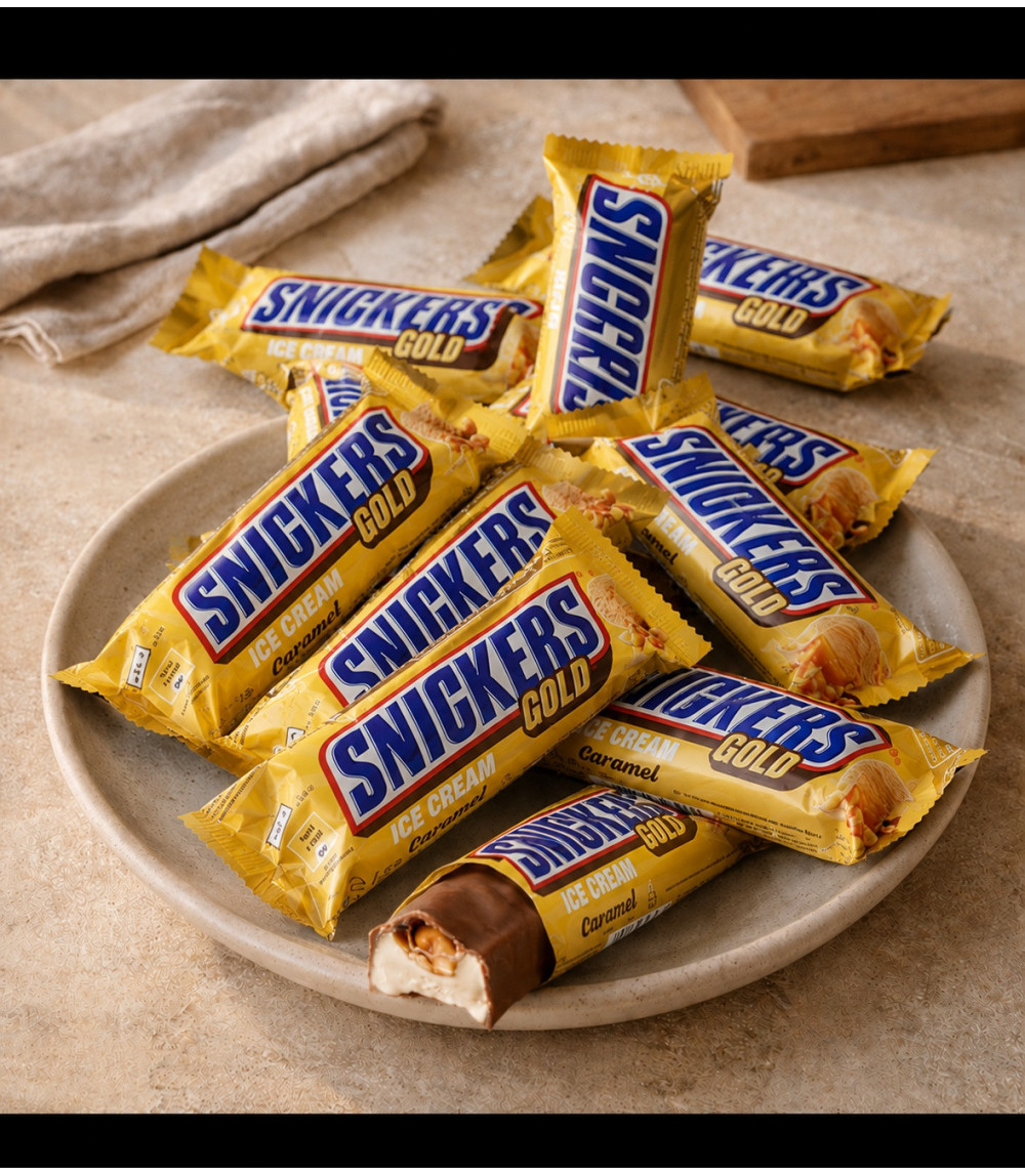 24 Snickers Gold glacés