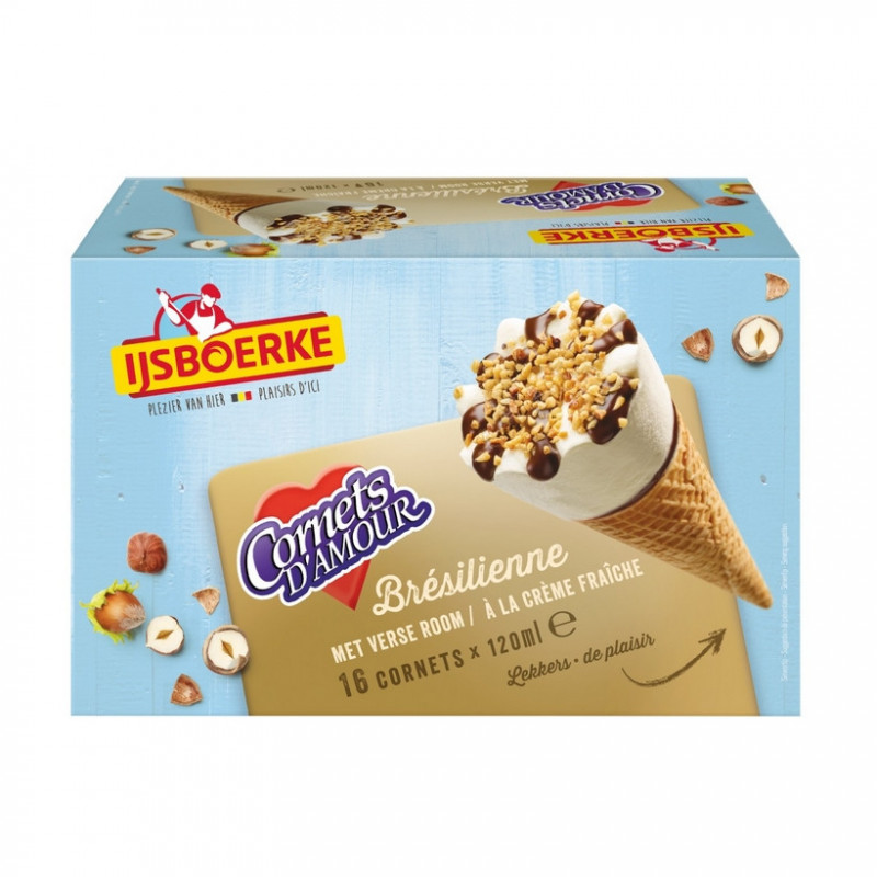 16 Cônes vanille brésilienne