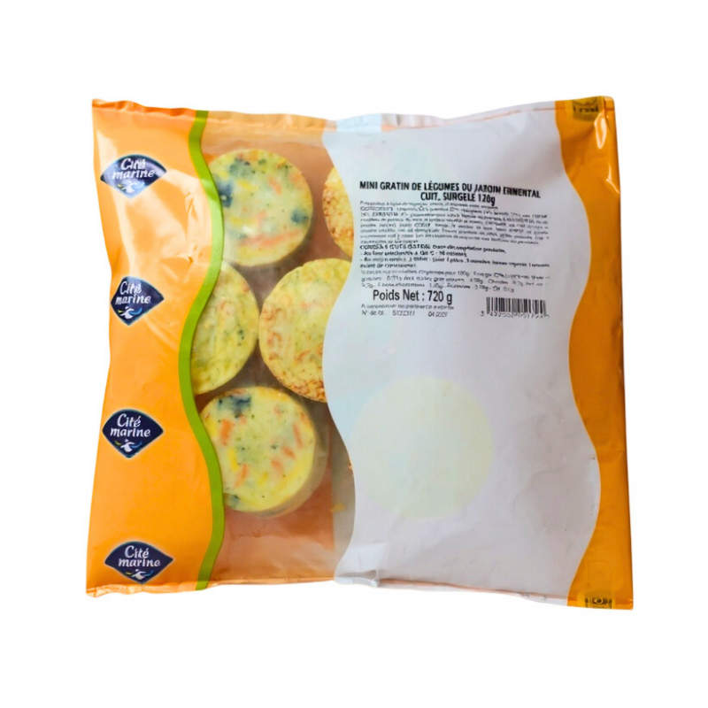 6 Minis gratin aux légumes