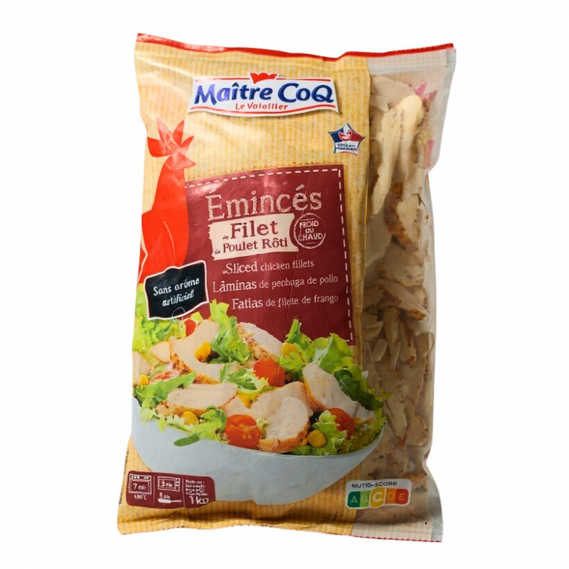 Emincés de poulet cuit