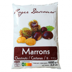 Marrons épluchés
