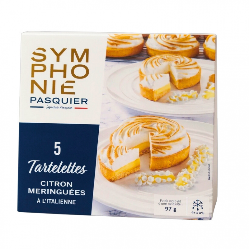 5 Tartelettes citron meringuées