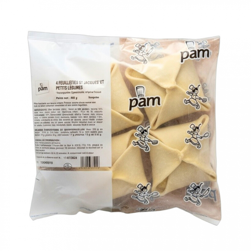 4 Feuilletés Saint-Jacques et légumes