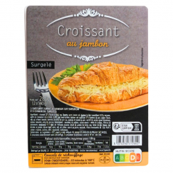 4 Croissants jambon fromage