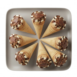 8 Cônes pistache artisanaux
