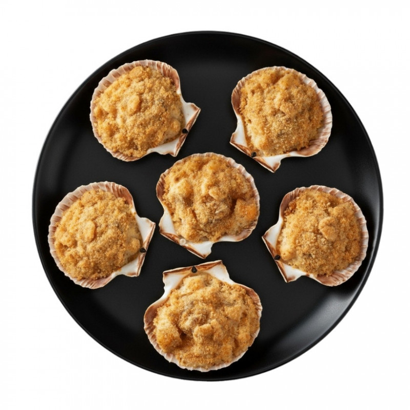 6 Coquilles Saint-Jacques à la bretonne